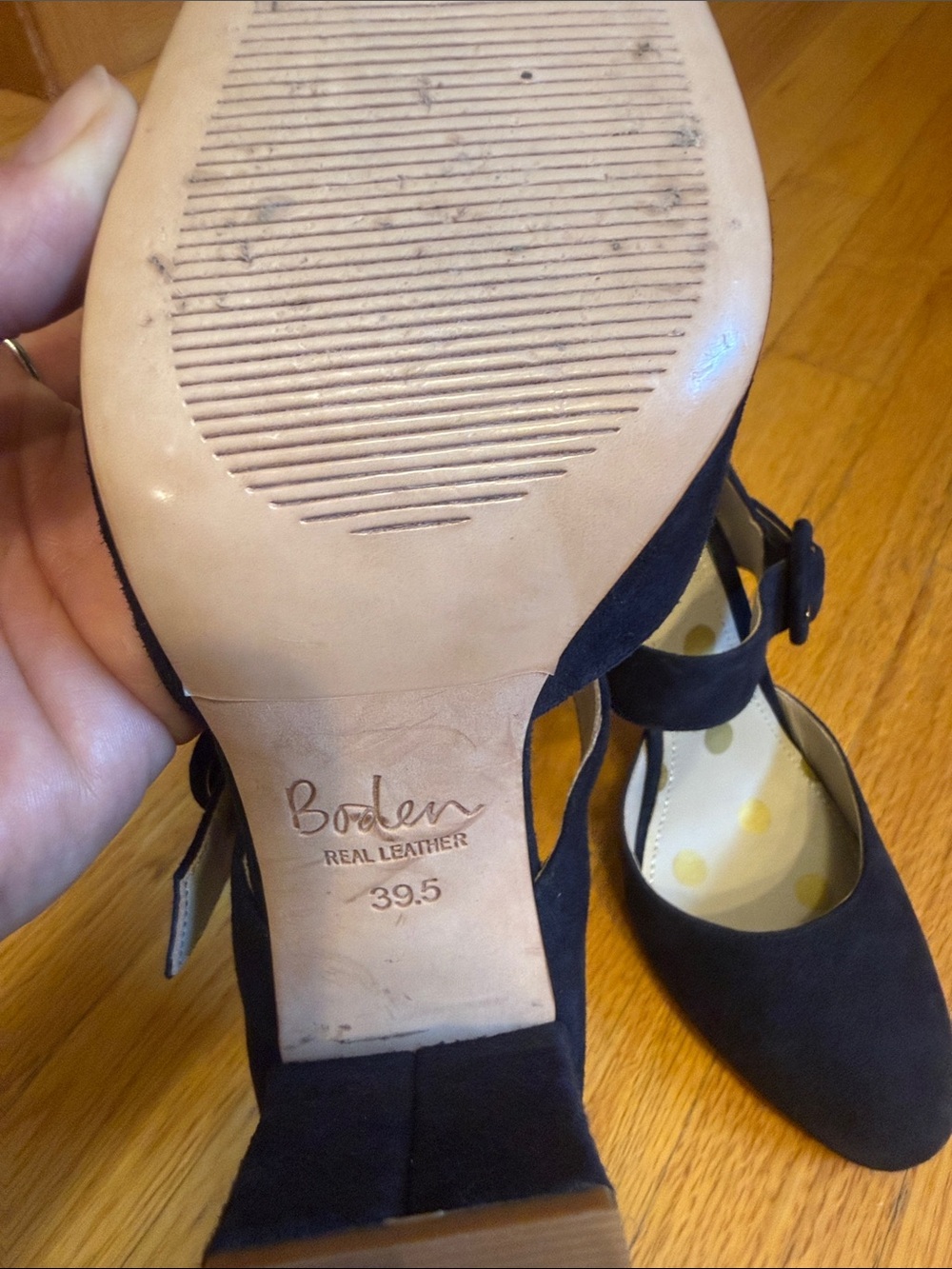 Boden Evie Mary Jane Block Heels - Picture 2 of 6